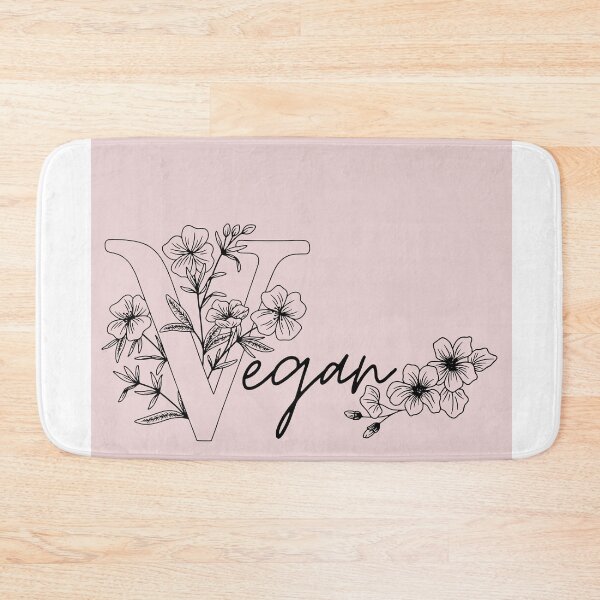 Item preview, Vegan with Floral Accents designed and sold by Craftysaurus.