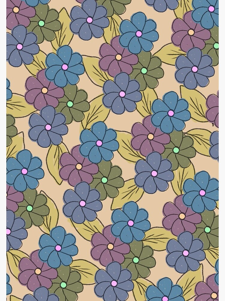 Thumbnail 3 of 3, Journal, Retro Floral 4 designed and sold by sofriedart.