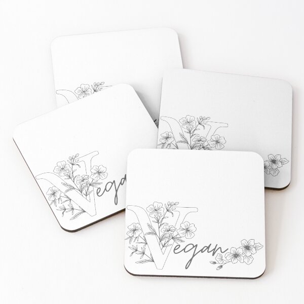 Item preview, Vegan with Floral Accents  designed and sold by Craftysaurus.