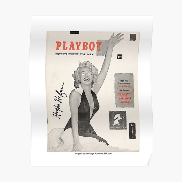 Monroe Playboy Large Playboy Poster FREE SHIPPING Monroe Canvas Monroe Nude...