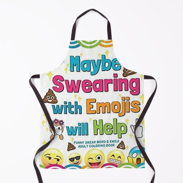 Item preview, Notebook Maybe Swearing With Emojis Will Help designed and sold by FunnyDio.