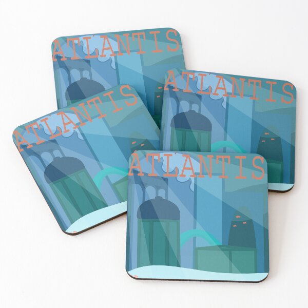 Item preview, Atlantis Travel Poster designed and sold by Enchanted Melody.