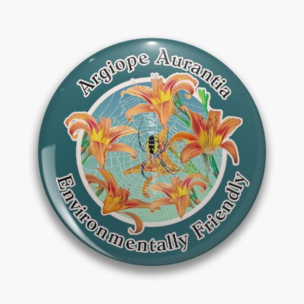 Item preview, Lilly Flower Argiope Spider Environmentally Friendly designed and sold by DebiPhillips.