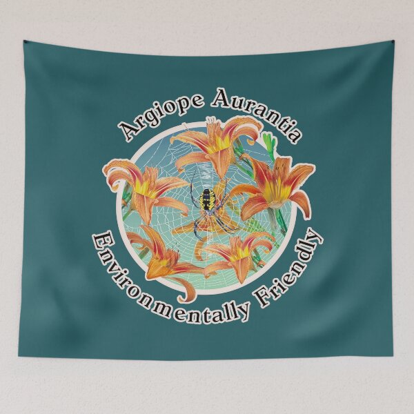 Item preview, Lilly Flower Argiope Spider Environmentally Friendly designed and sold by DebiPhillips.