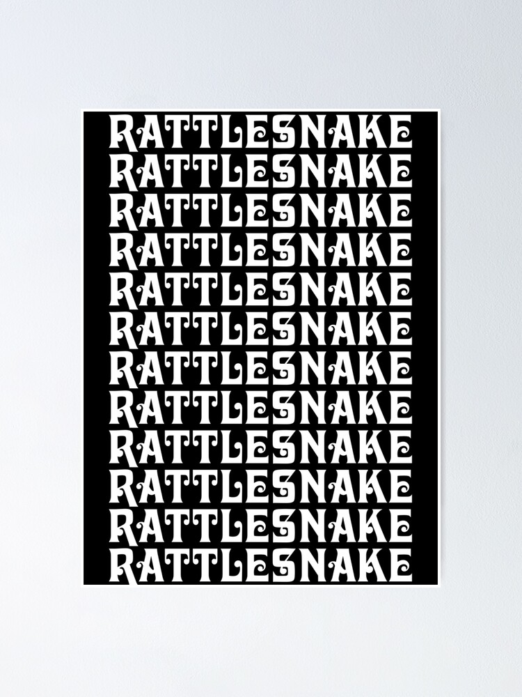 "King Gizzard Rattlesnake" Poster by jimmyzee Redbubble