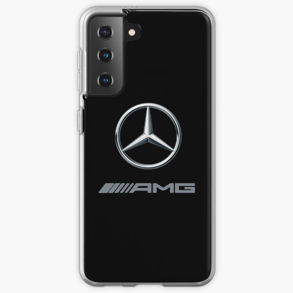BEST QUALITY - Mercedes-Benz AMG logo Silver grey Samsung Galaxy Soft Case