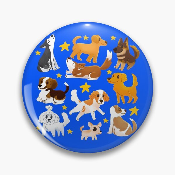 Item preview, Dog pattern with stars designed and sold by JenChibi.