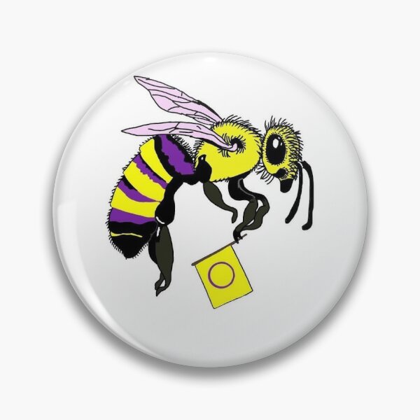 Item preview, Intersex Pride Bee designed and sold by JaimeWinchester.
