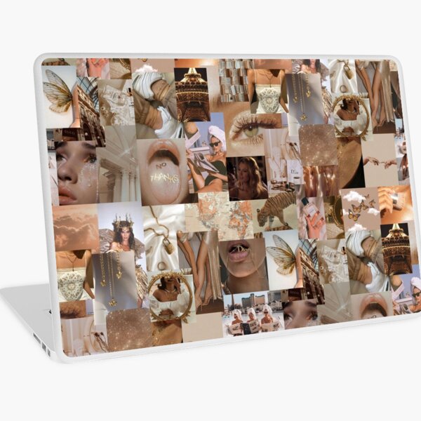 gold & boujee collage Laptop Skin