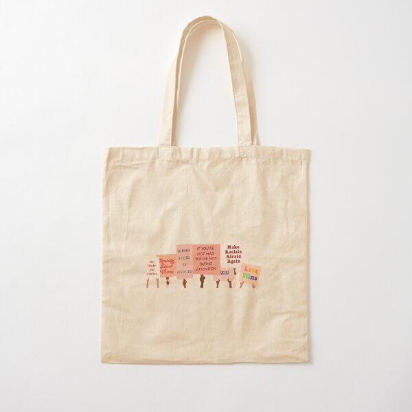 Protest Signs for Equality Cotton Tote Bag