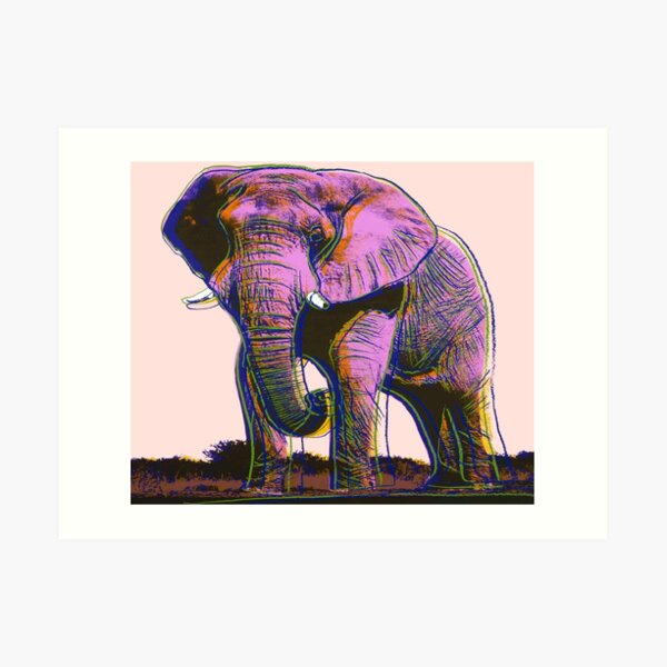 AW elefante africano Lámina artística