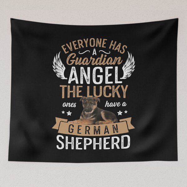 Item preview, Everyone Has a Guardian Angel The Lucky Ones Have a German Shepherd Shirt for Men Women Boys Girls Kids Dog Lover Gifts designed and sold by LiqueGifts.