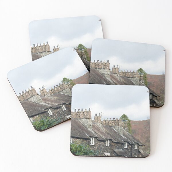 Item preview, Row of quaint stone cottages at Skelwith Bridge designed and sold by photoeverywhere.