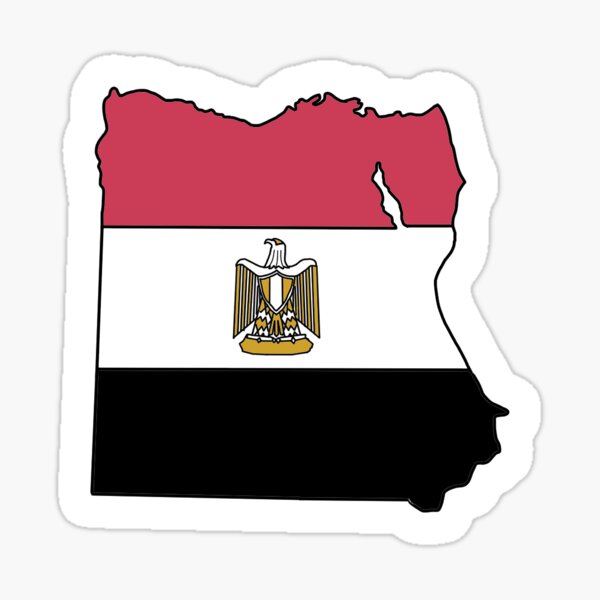 Egypt Historic Flag Bumper Sticker NEW 
