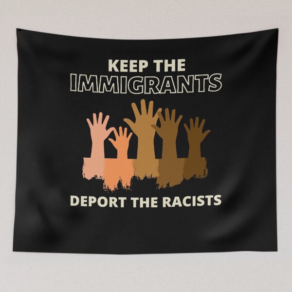 Item preview, Keep The Immigrants Deport The Racists designed and sold by Combistudios.