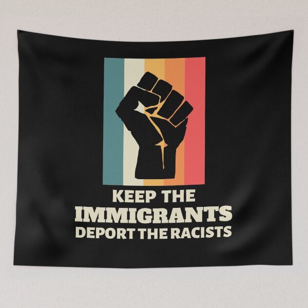 Item preview, Keep The Immigrants Deport The Racists designed and sold by Combistudios.