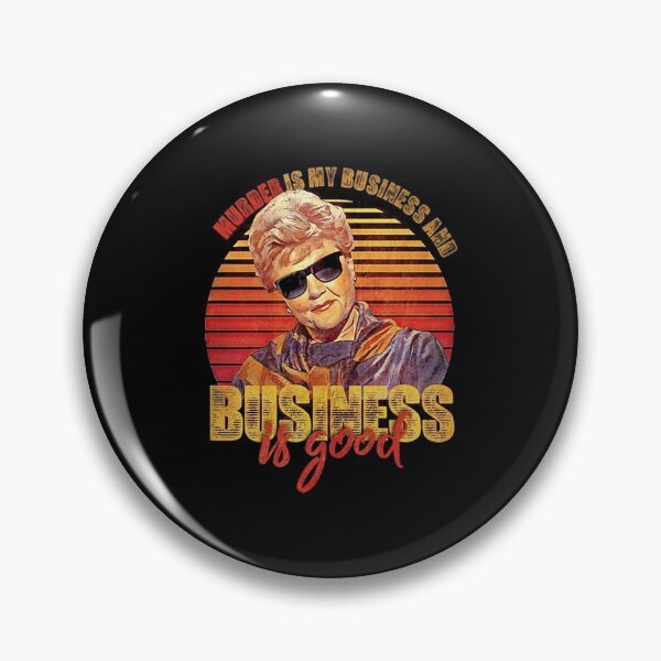 Item preview, Jessica Fletcher vintage Murder Is My Business Is Good Gifts  designed and sold by janellero552.