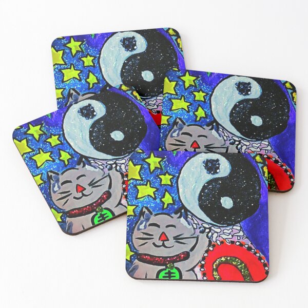 Item preview, I'm a Star Ying Yang Lucky Cat designed and sold by PosterGlam.