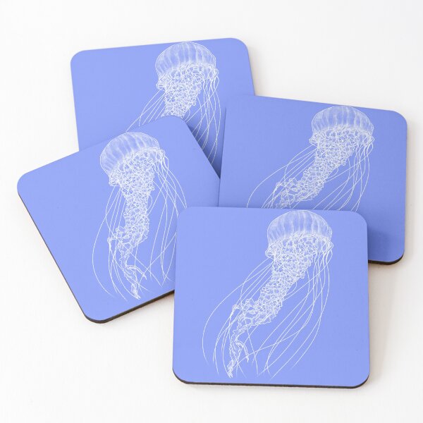 Item preview, Jellyfish with flowers (White) designed and sold by SleepyHeadArt.