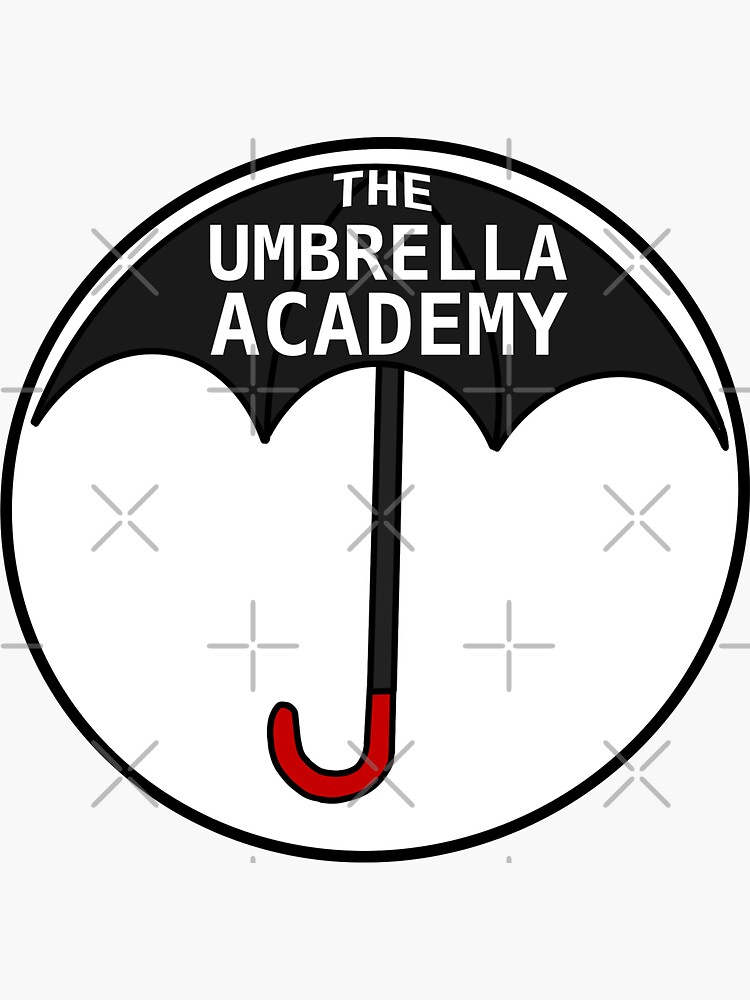 Umbrella Academy Logo Sticker By Dewdrop Designs Redbubble