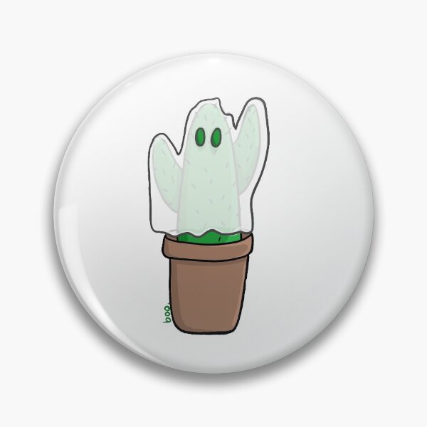 Item preview, Ghost Cactus Cute Cartoon Funny designed and sold by Charcharleyb.