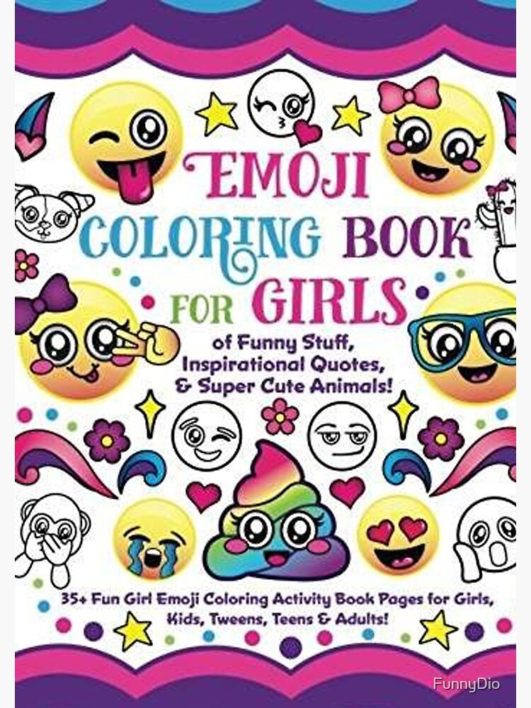 Girl Emojis Kids Notebook