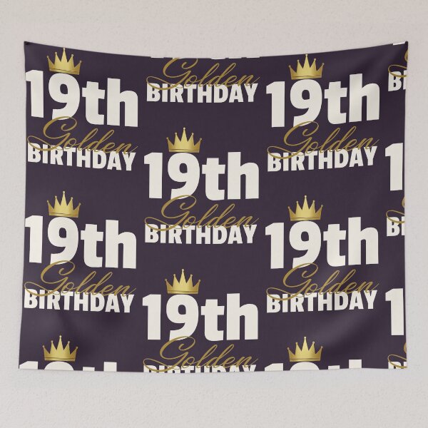 Item preview, 19th Golden Birthday Year Age Crown product designed and sold by doodabobs.