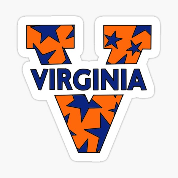 UVA stars sticker Sticker
