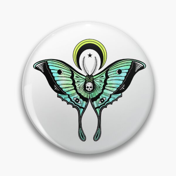 Item preview, Spooky Green Moth designed and sold by lucykan.