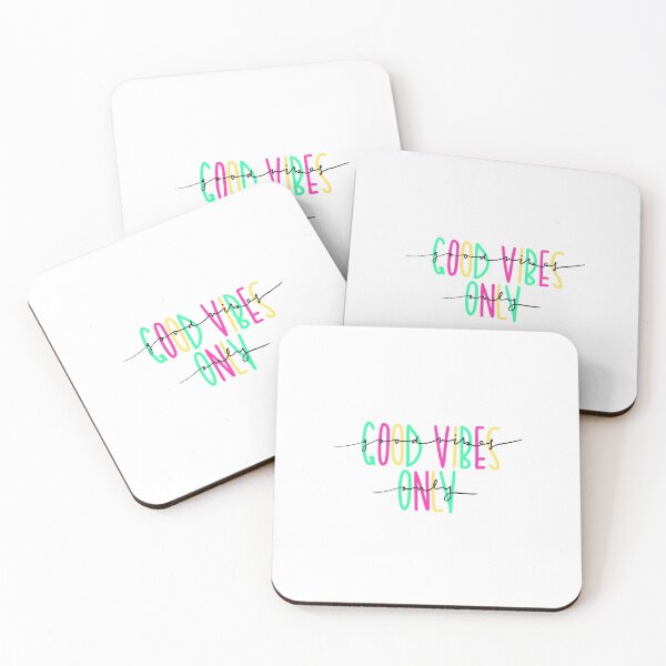 Item preview, Multicolored “Good Vibes Only” quotes designed and sold by Jordan Altice.