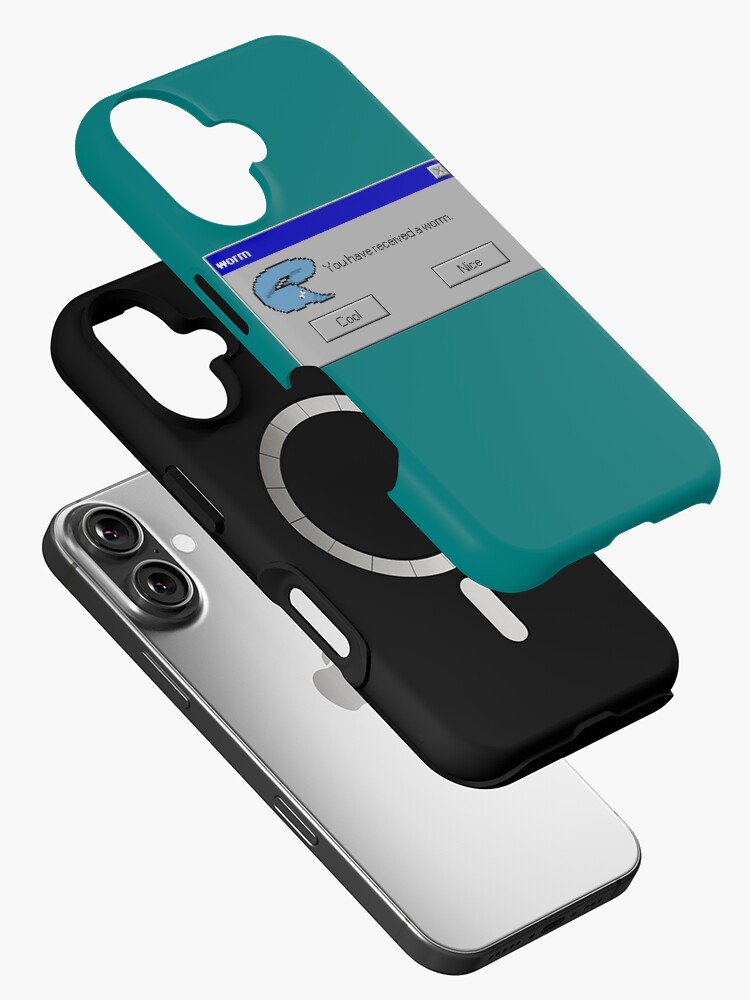 Imagen 2 de 4, Funda de iPhone con la obra Gusano digital, diseñada y vendida por frenchMuppett.