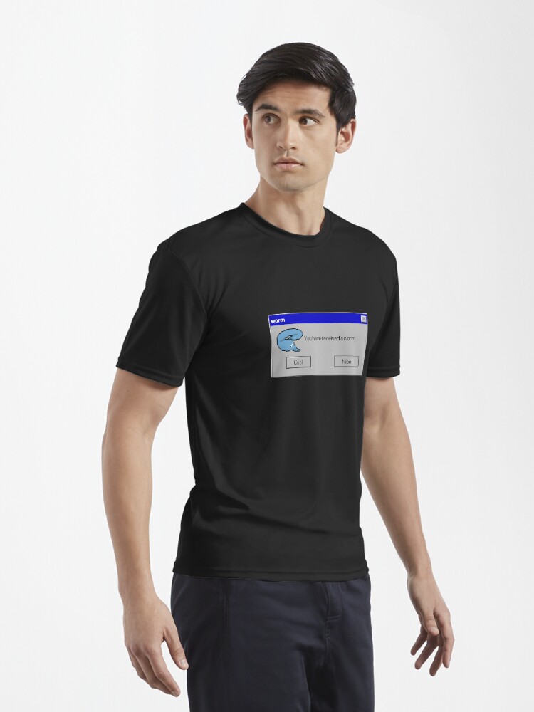 Imagen 3 de 7, Camiseta deportiva con la obra Gusano digital, diseñada y vendida por frenchMuppett.
