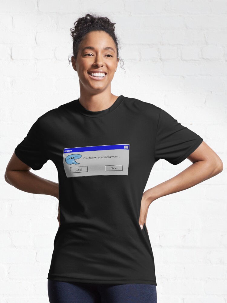 Imagen 6 de 7, Camiseta deportiva con la obra Gusano digital, diseñada y vendida por frenchMuppett.