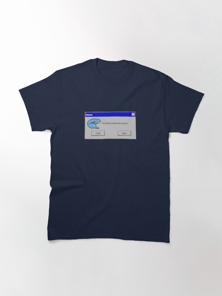 Imagen 3 de 7, Camiseta clásica con la obra Gusano digital, diseñada y vendida por frenchMuppett.