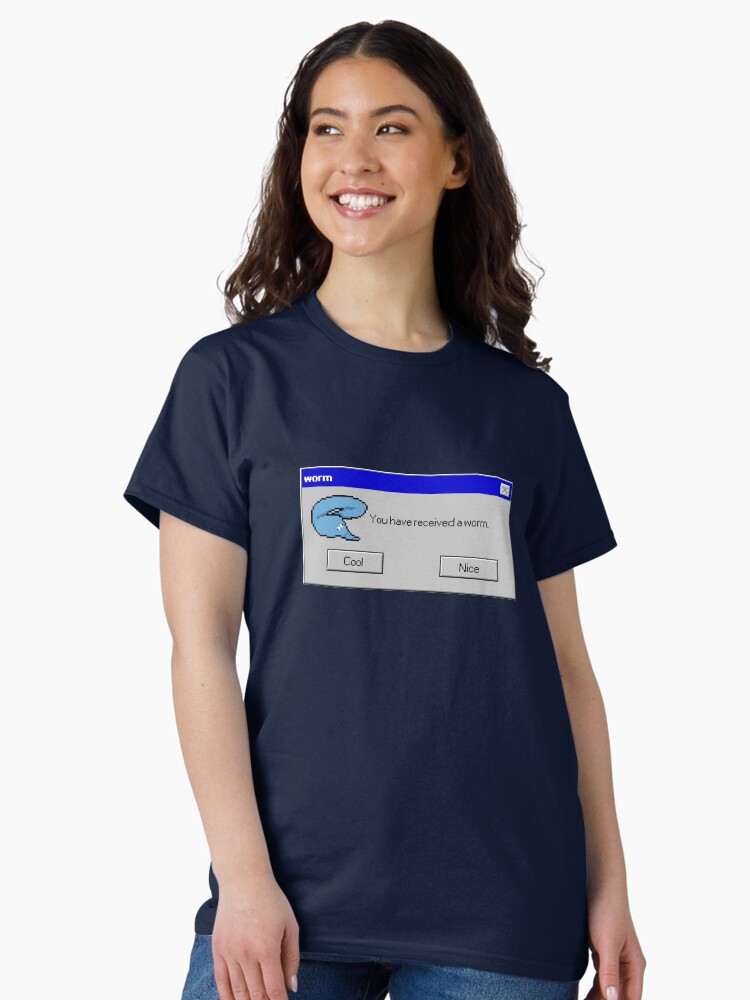 Imagen 2 de 7, Camiseta clásica con la obra Gusano digital, diseñada y vendida por frenchMuppett.