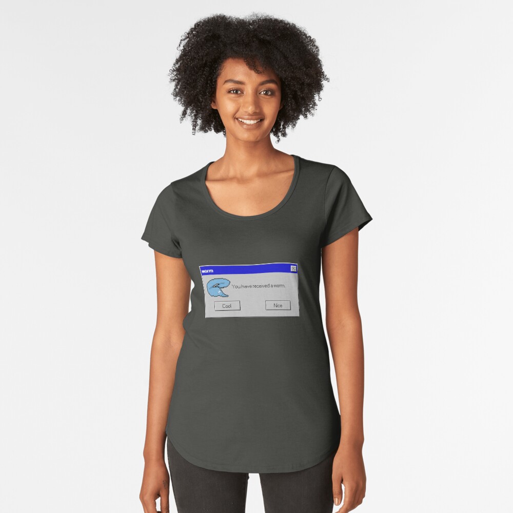 Vista previa del artículo con la obra «Camiseta premium de cuello ancho», diseñado y vendido por frenchMuppett.
