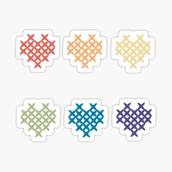 Cross Stitch Patterns Stickers for Sale