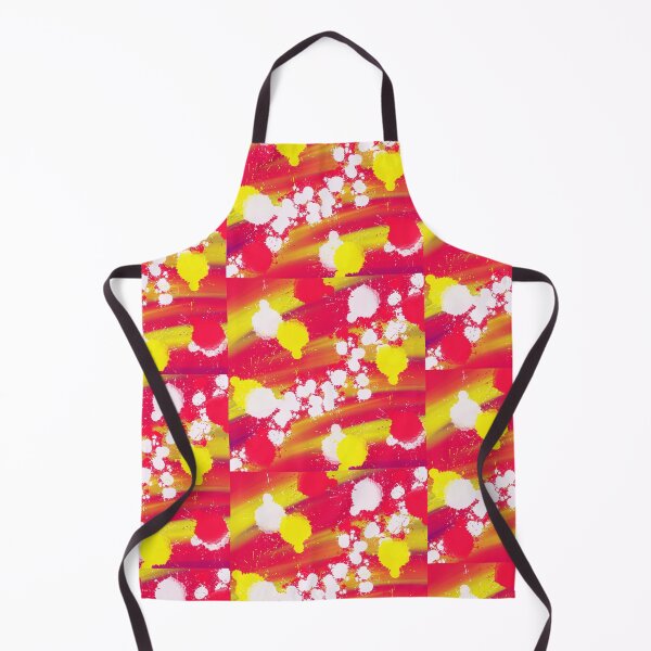 Item preview, Red, Yellow and White Digital Paint Splotch Design designed and sold by Stephanie Janae Schork.