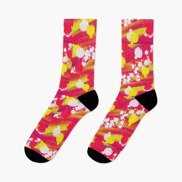 Item preview, Red, Yellow and White Digital Paint Splotch Design designed and sold by Stephanie Janae Schork.