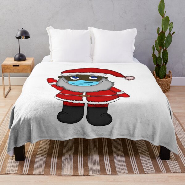 Item preview, Merry Christmas Covid Adorable Greeting Santa Claus Wearing Mask designed and sold by aventi24.