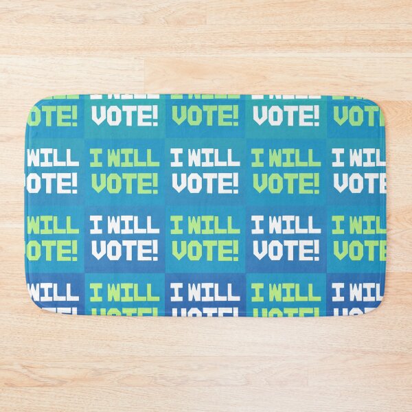 Item preview, I Will Vote! In Green and Blue Gradation designed and sold by Neil Feigeles.