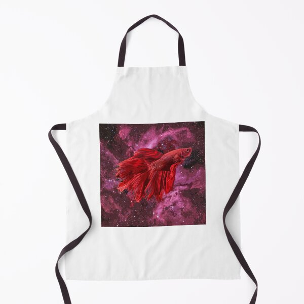 Item preview, Cute Red Betta Fish Swimming Through Galaxy designed and sold by dacegod17.