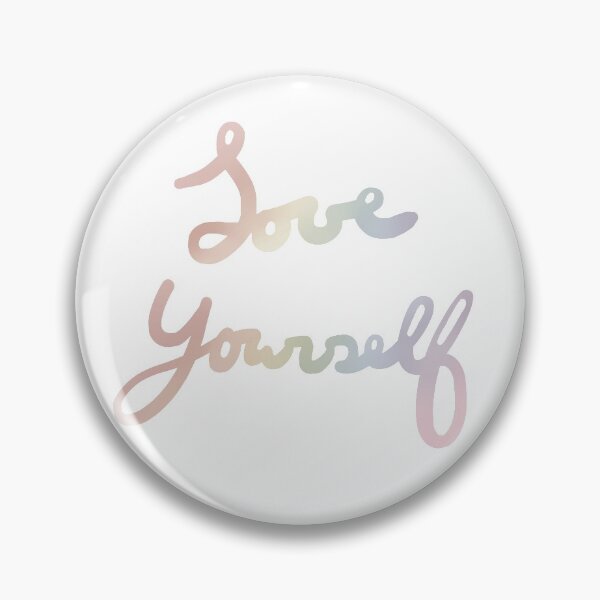 Item preview, Love Yourself Dark Rainbow Lettering  designed and sold by awdertotter.