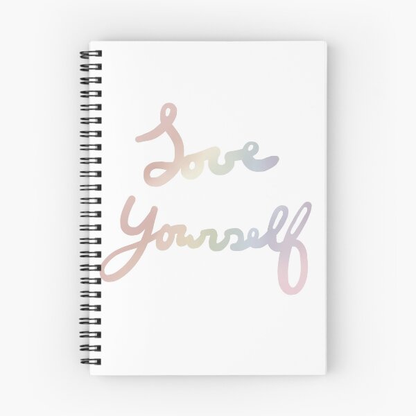 Item preview, Love Yourself Dark Rainbow Lettering  designed and sold by awdertotter.