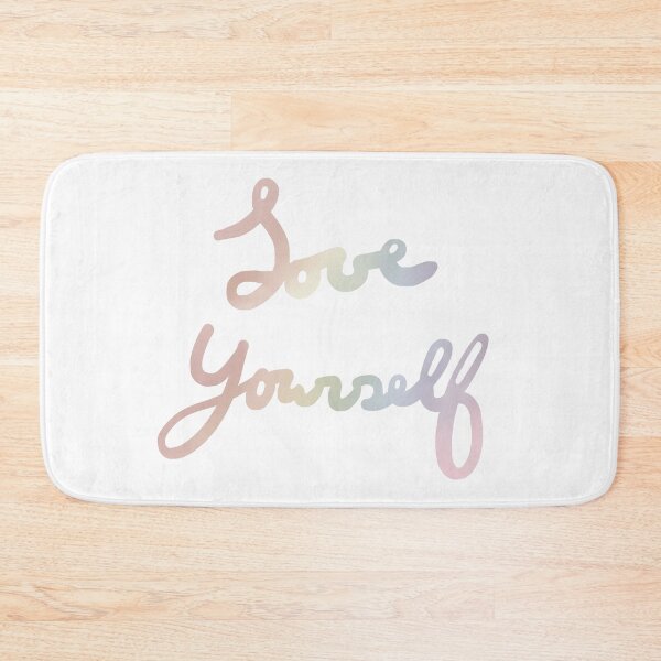 Item preview, Love Yourself Dark Rainbow Lettering  designed and sold by awdertotter.