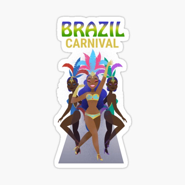 1 x Aufkleber Brasil Sticker Stadt City Fun Gag Decal Static Club Carnevale Rio