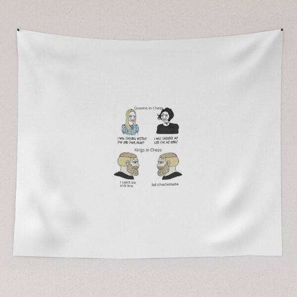 Item preview, Kings vs queens in chess lol designed and sold by shrolts.
