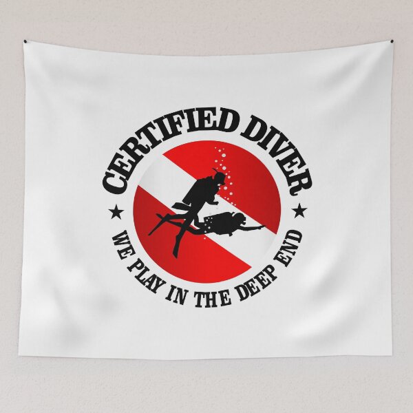 Item preview, Certified Diver (rd) designed and sold by curranmorgan.
