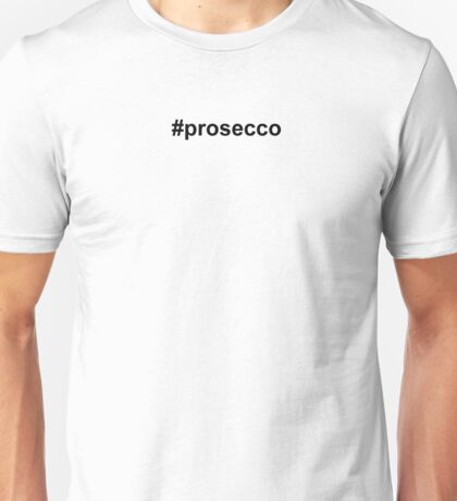 ready in a prosecco shirt