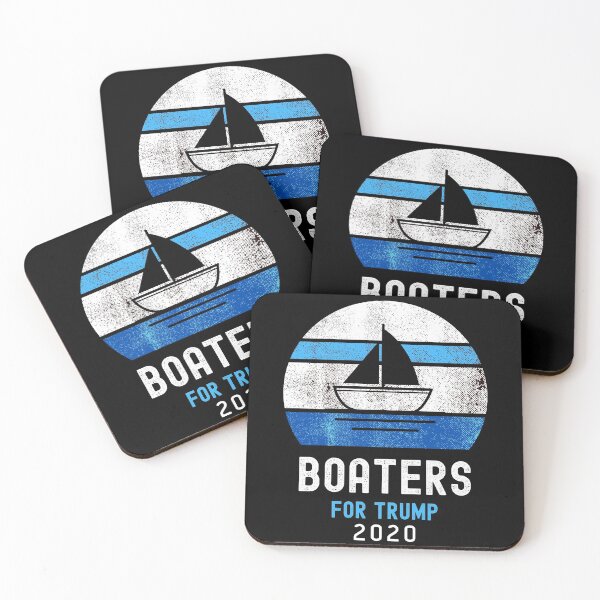 Item preview, Quote Tee Boaters For Trump 2020 Election Slogan Blue Style designed and sold by somebasic.